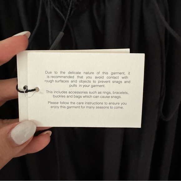 Matteau Gathered Lace Up Silk Cotton Maxi Dress Black Size 3 US 6 - Picture 9 of 11